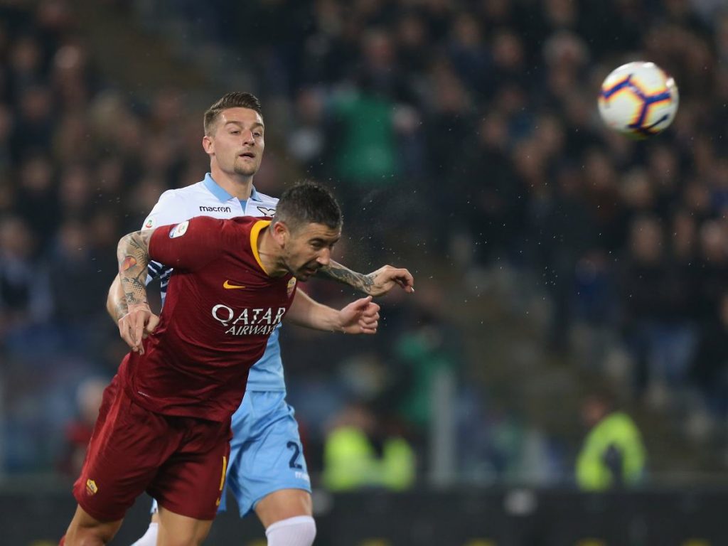 derby lazio roma kolarov milinkovic