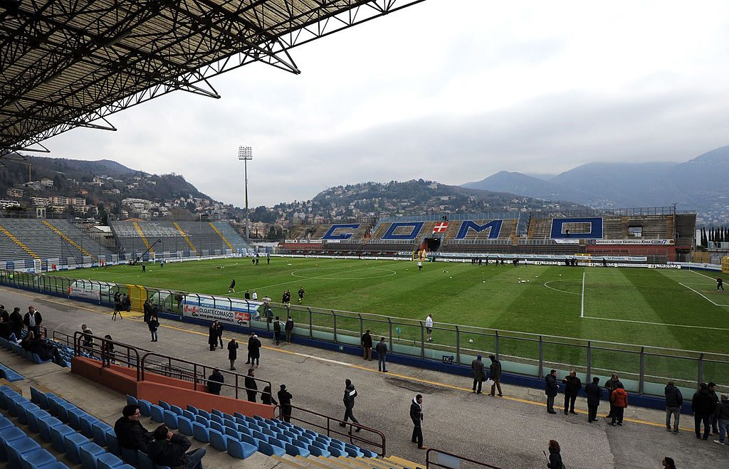 Lo stadio Sinigaglia di Como