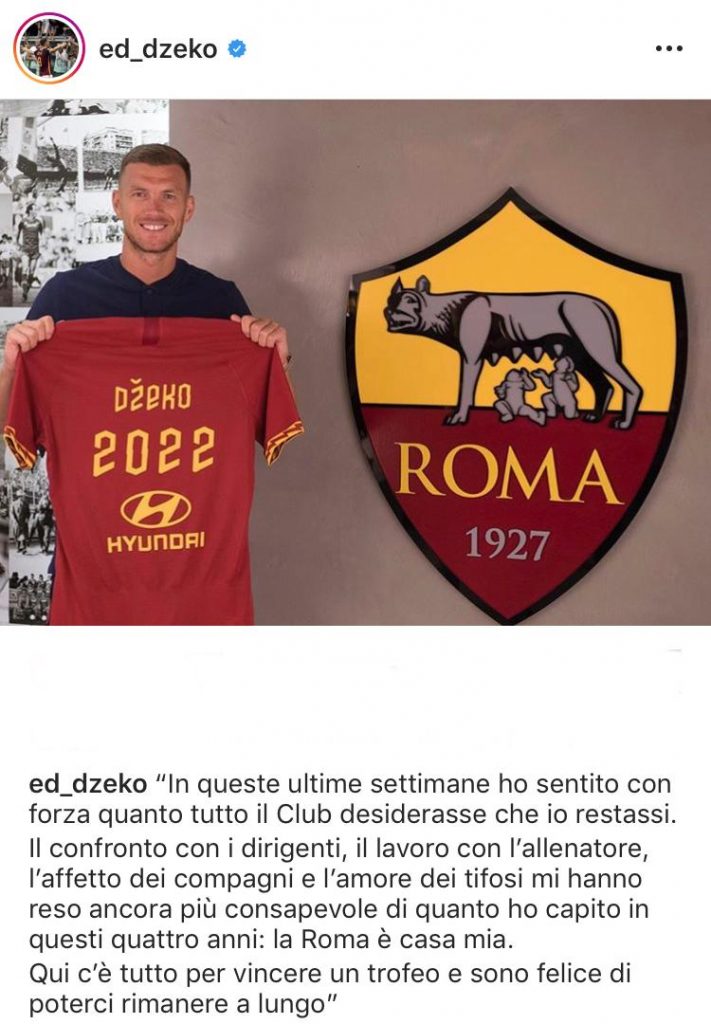 Dzeko su Instagram