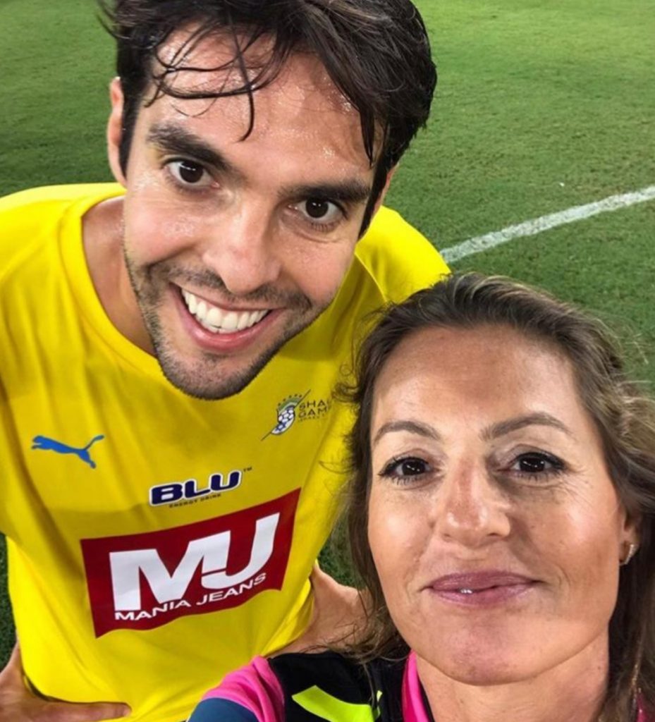 Il selfie dell'arbitro