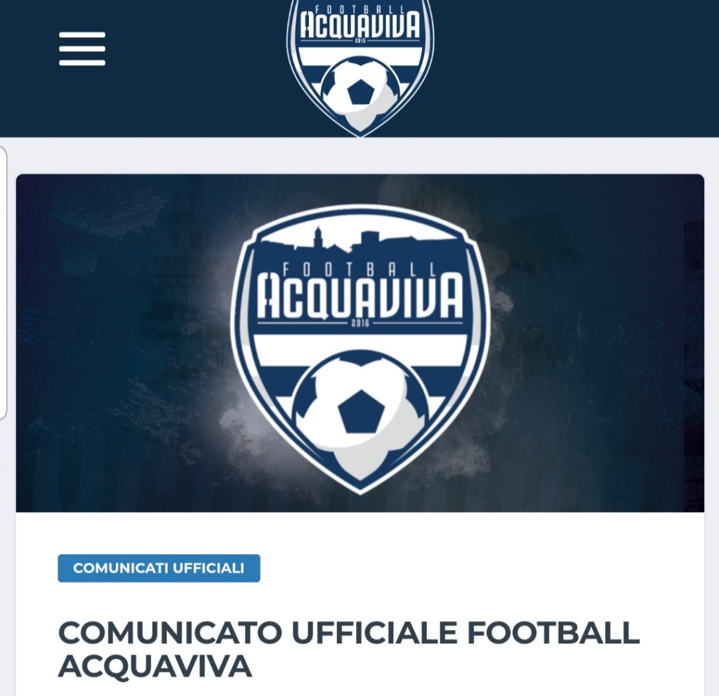 Pagina facebook Footballa Acquaviva