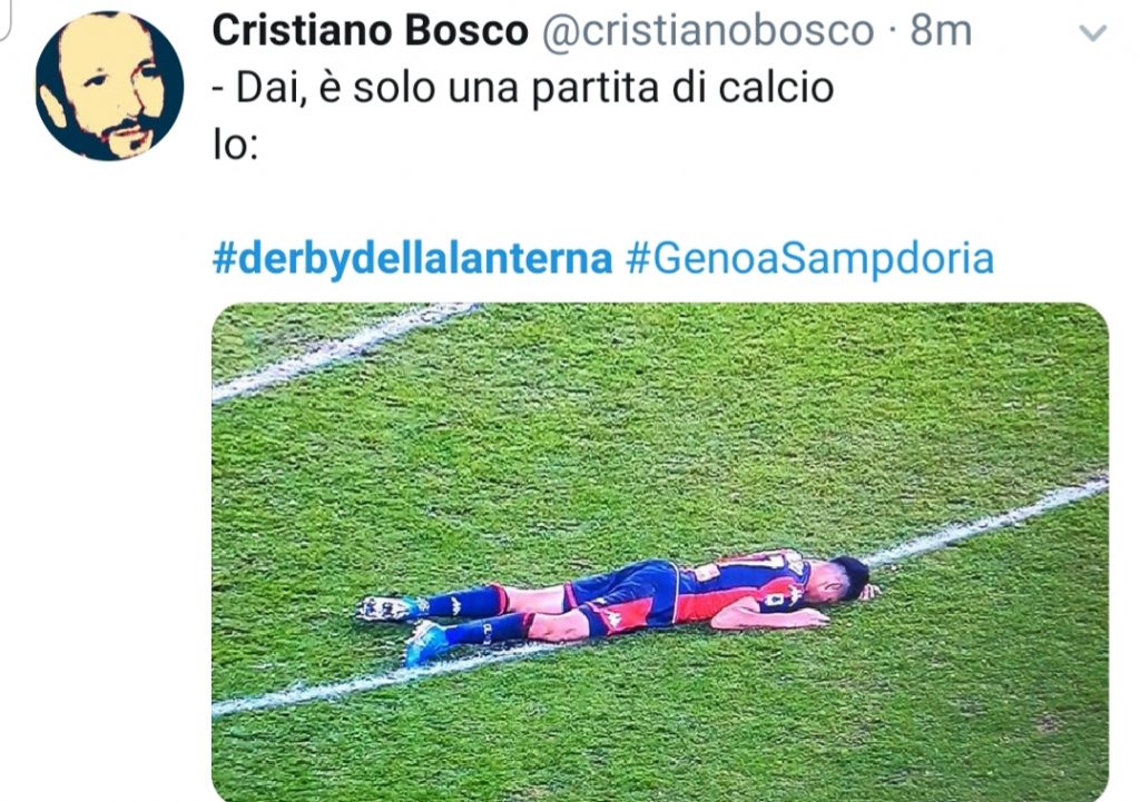 Il dolore dell'avversario...
