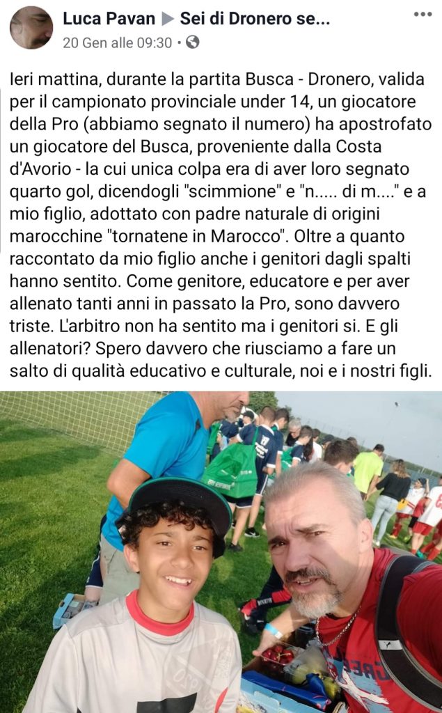 Lo sfogo Facebook