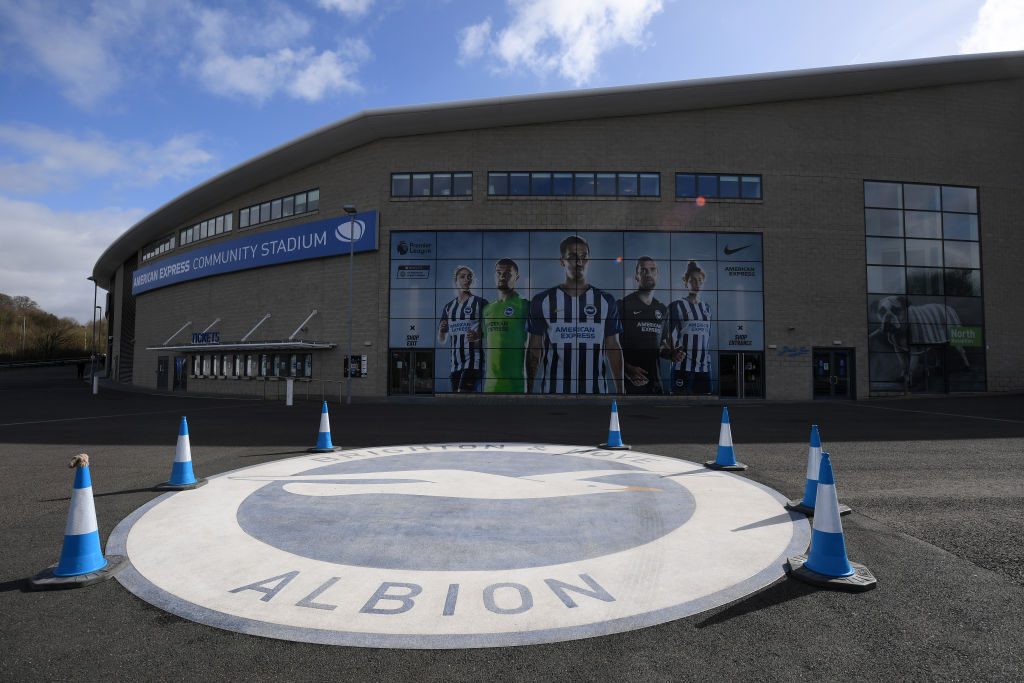 General View of Amex Stadium after Brighton &amp; Hove Albion v Arsenal Premier League game cancelled due to Covid-19
