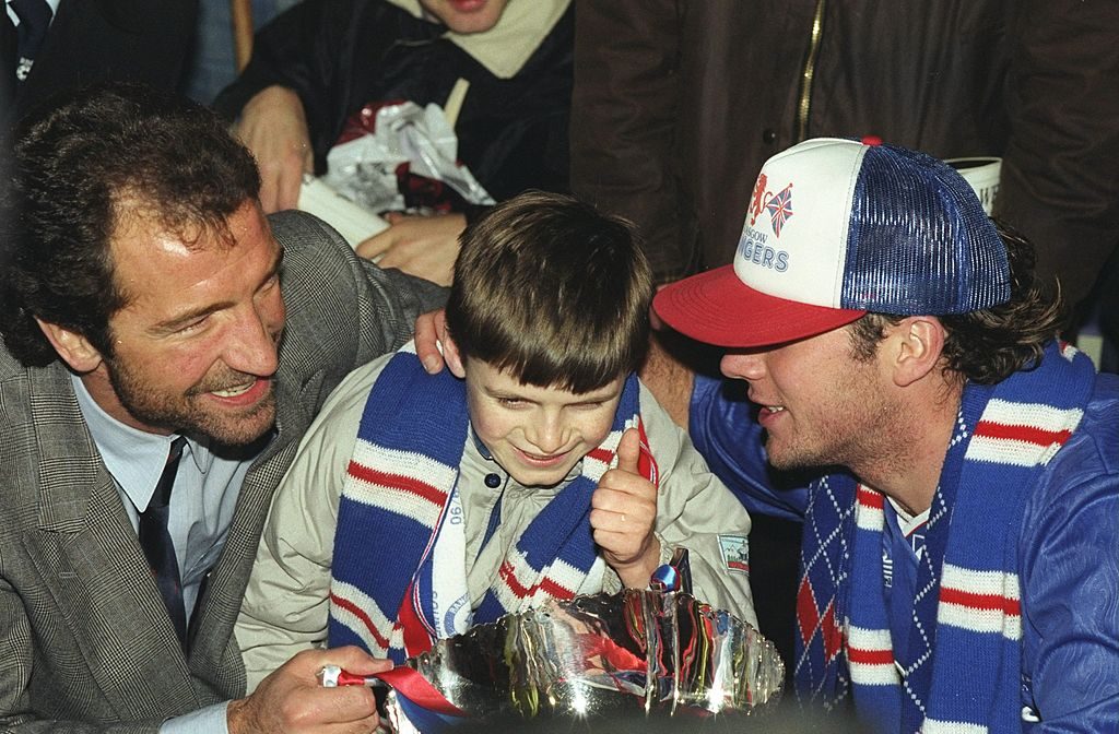 Graeme Souness and Ally McCoist of Rangers