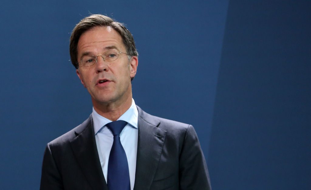Dutch Prime Minister Rutte Meets With Merkel In Berlin