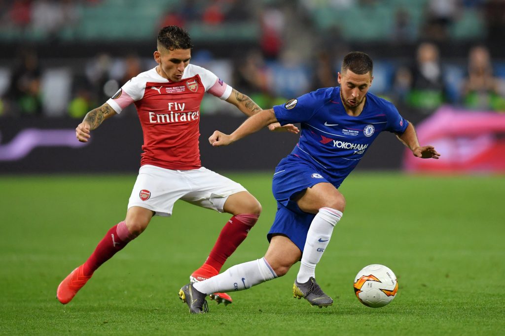 Eden Hazard con la maglia del Chelsea - Ph Getty Images
