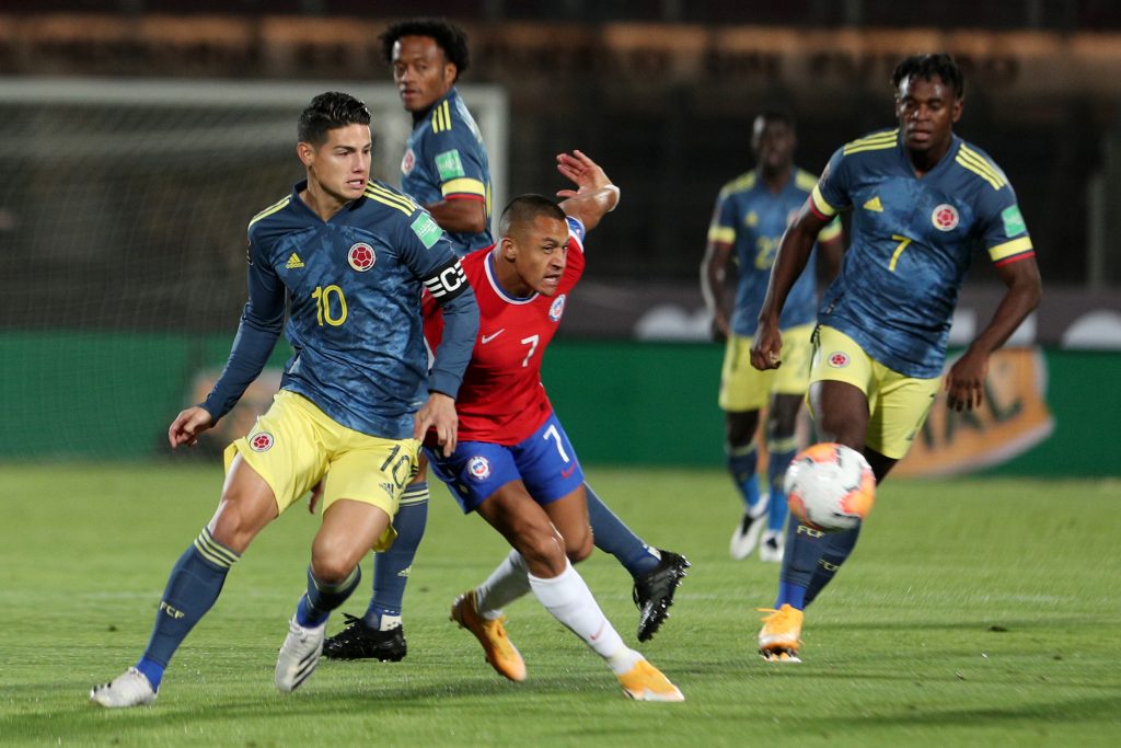 Chile v Colombia - South American Qualifiers for Qatar 2022