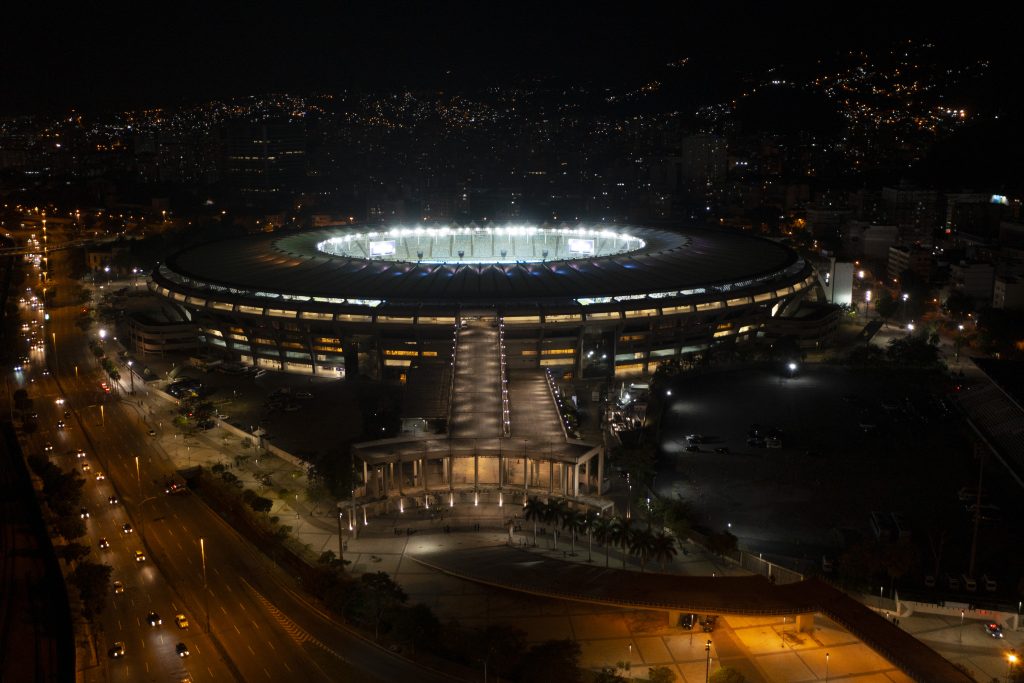 Football Fans Watch Copa America Final in Rio de Janeiro
