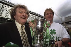 Celtic Coach Wim Jansen and Murdo McLeod