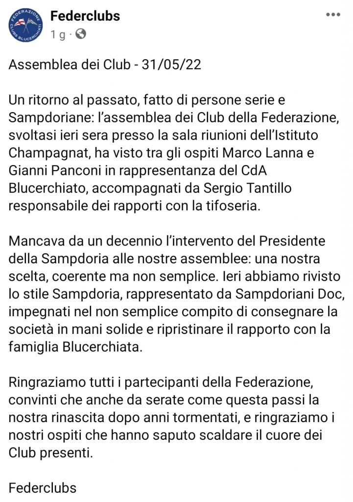 SAMPDORIA CLUBS