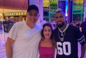 Vidal con il suo agente Felicevich a Miami