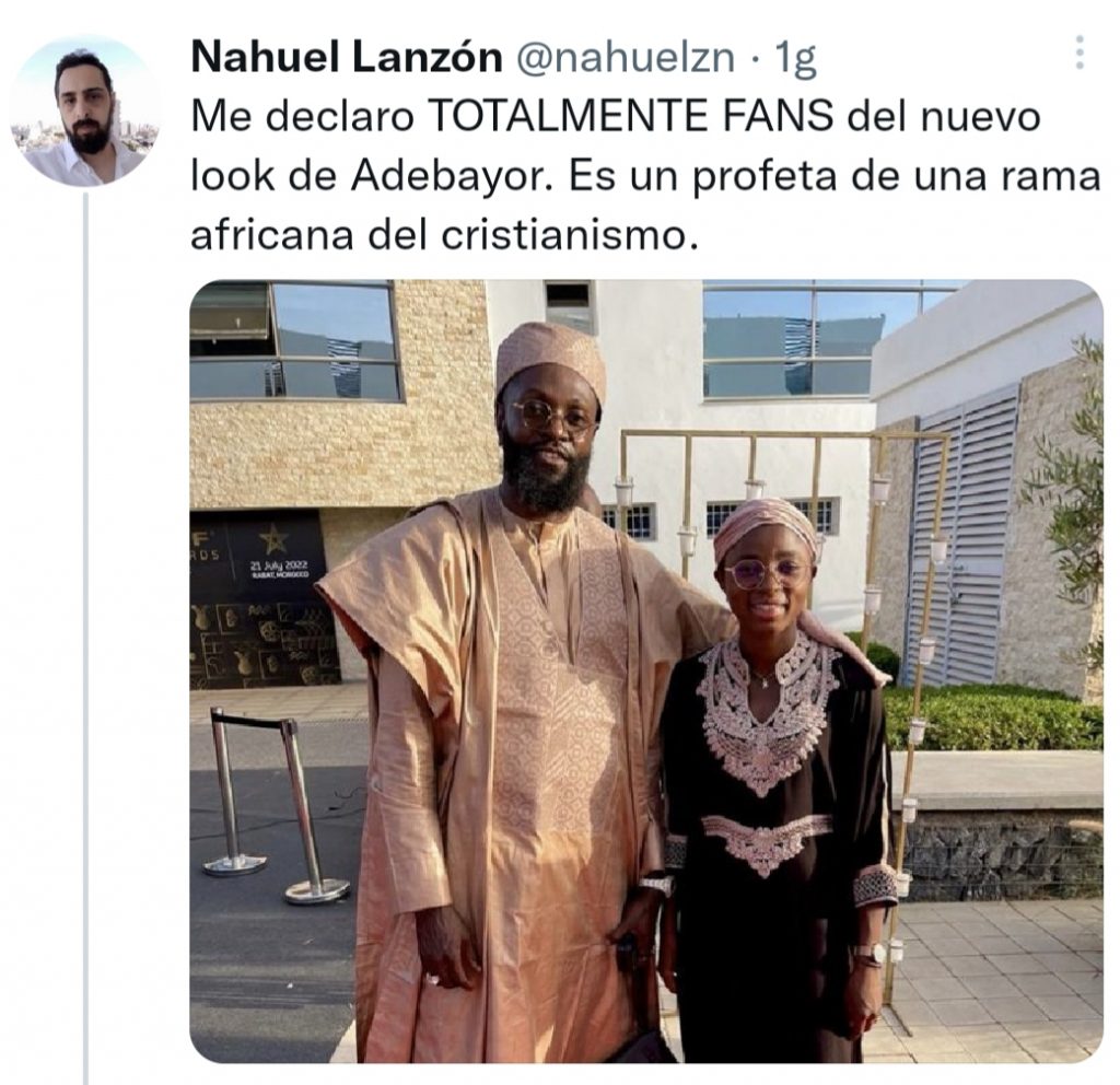 ADEBAYOR RELIGIOSO