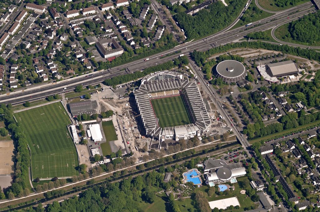 Aerial View Of Bay Arena, Leverkusen