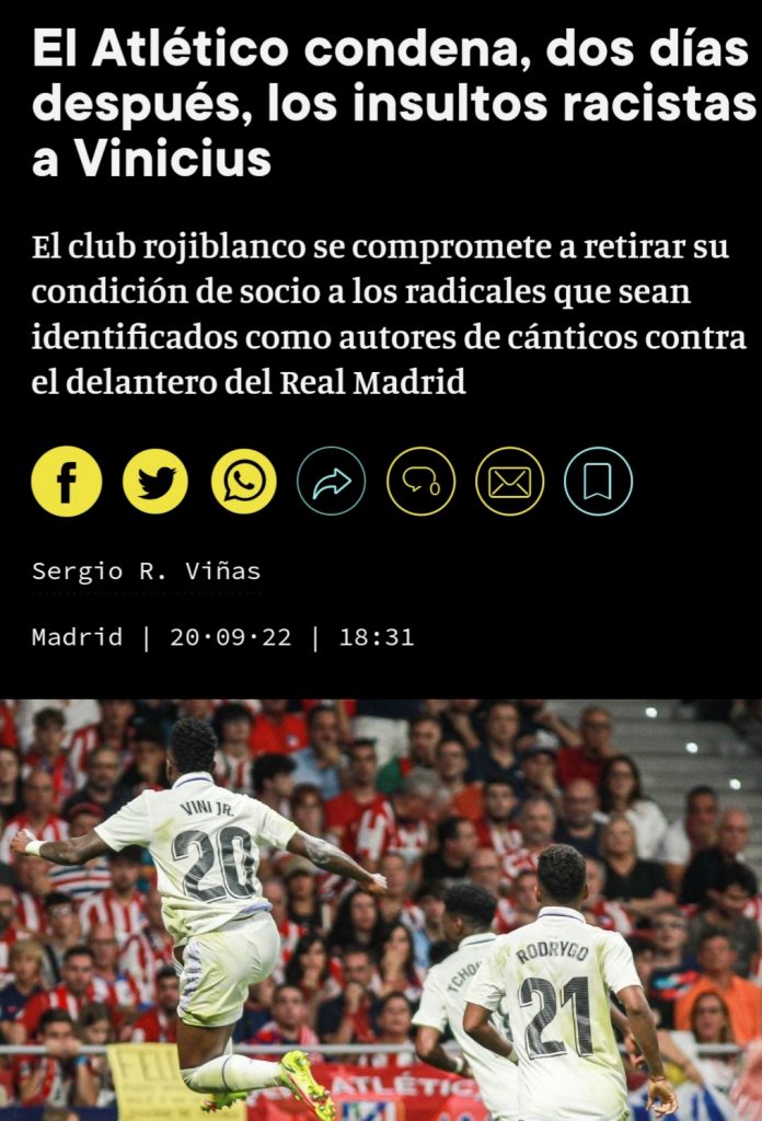 RAZZISMO AL DERBY DI MADRID