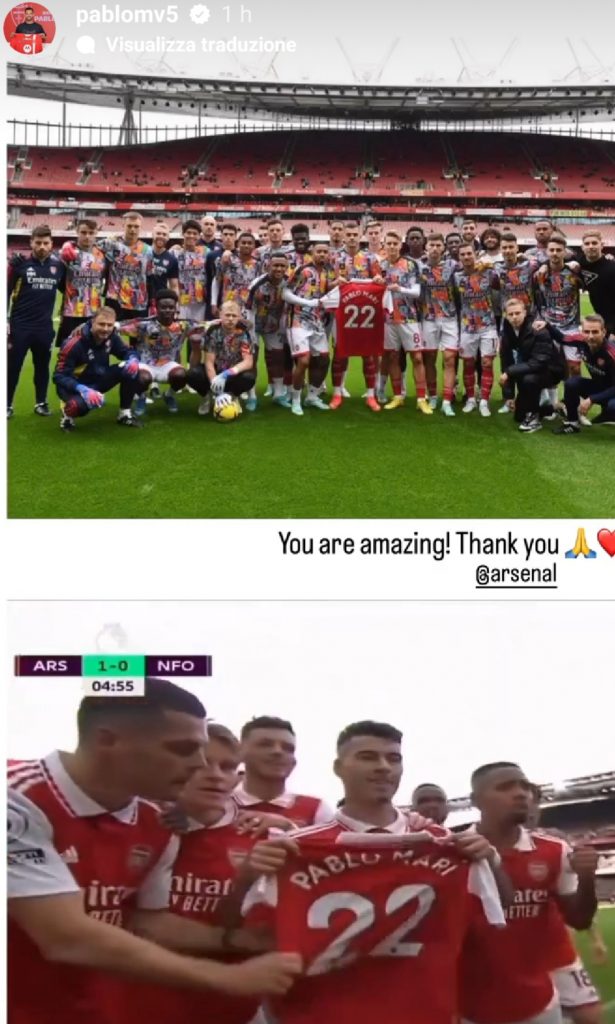 L'ARSENAL PER PABLO