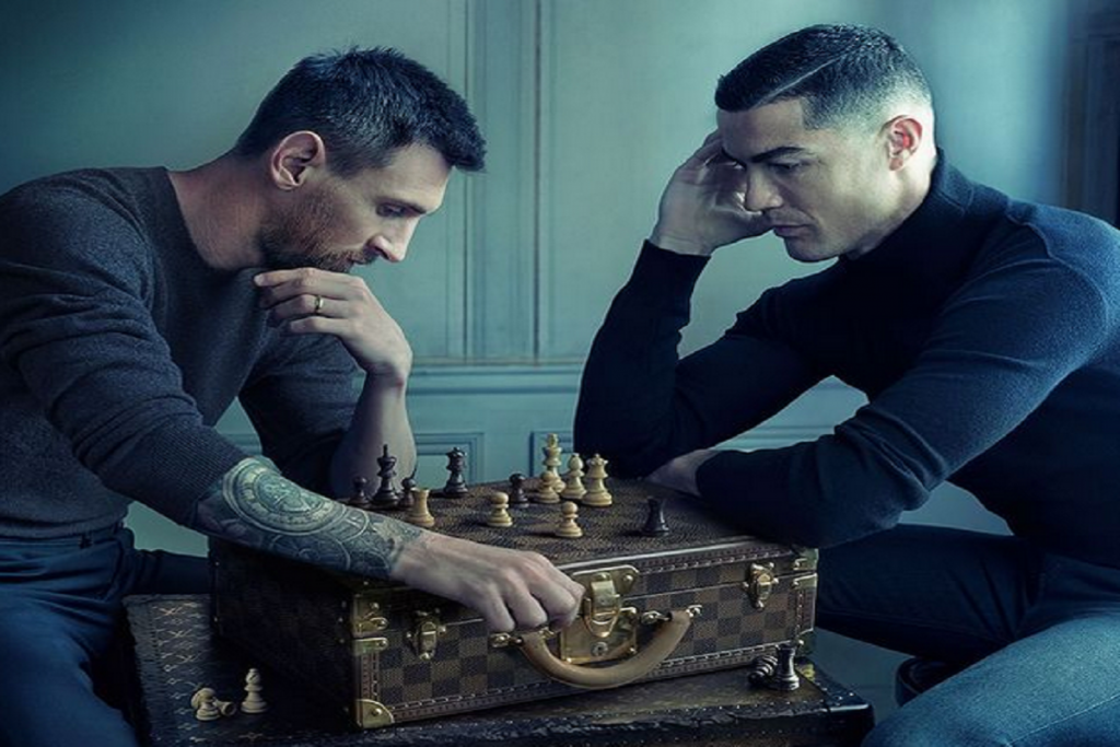 foto messi ronaldo