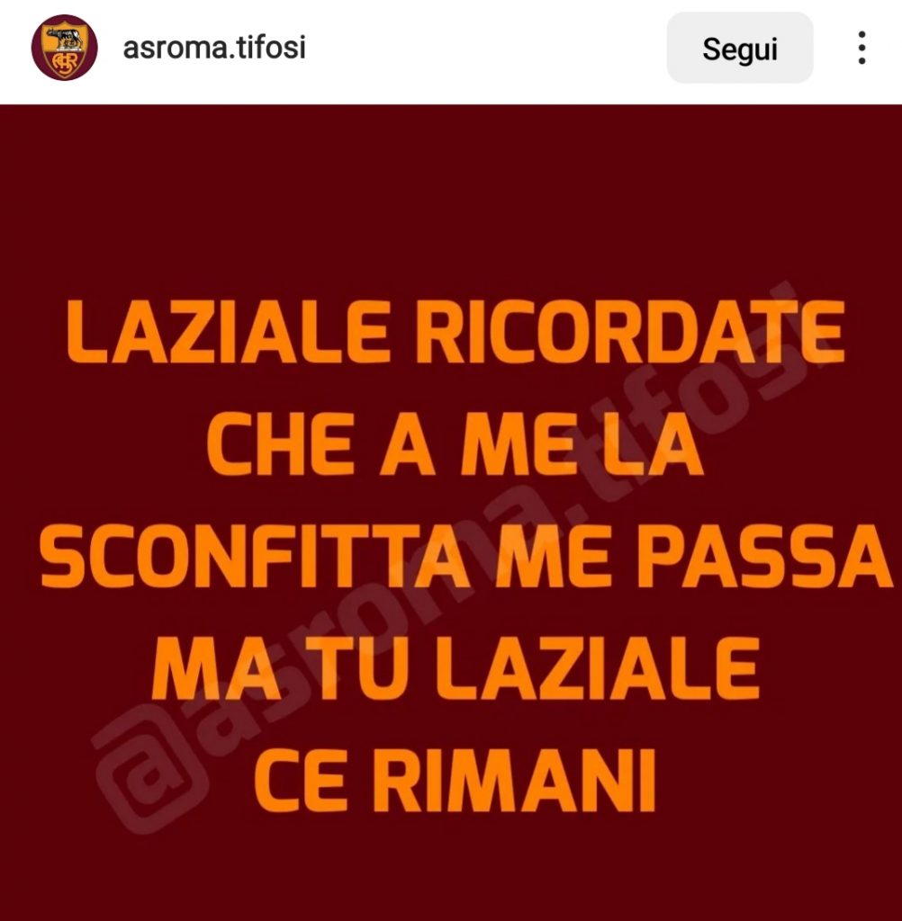 ROMA LAZIO DERBY