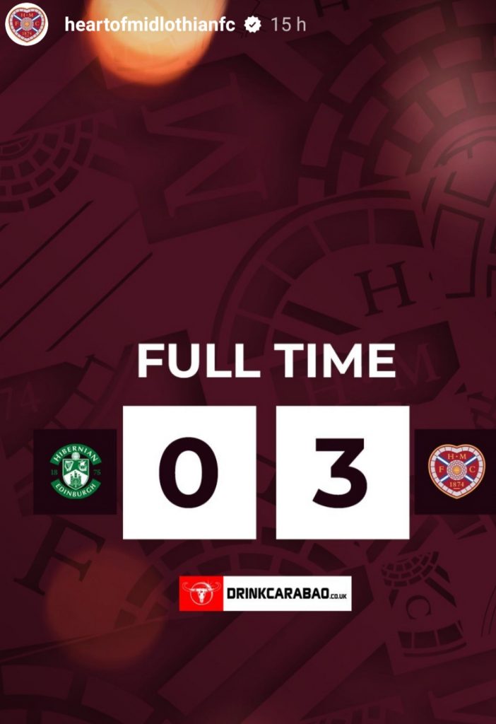 DERBY DI EDIMBURGO