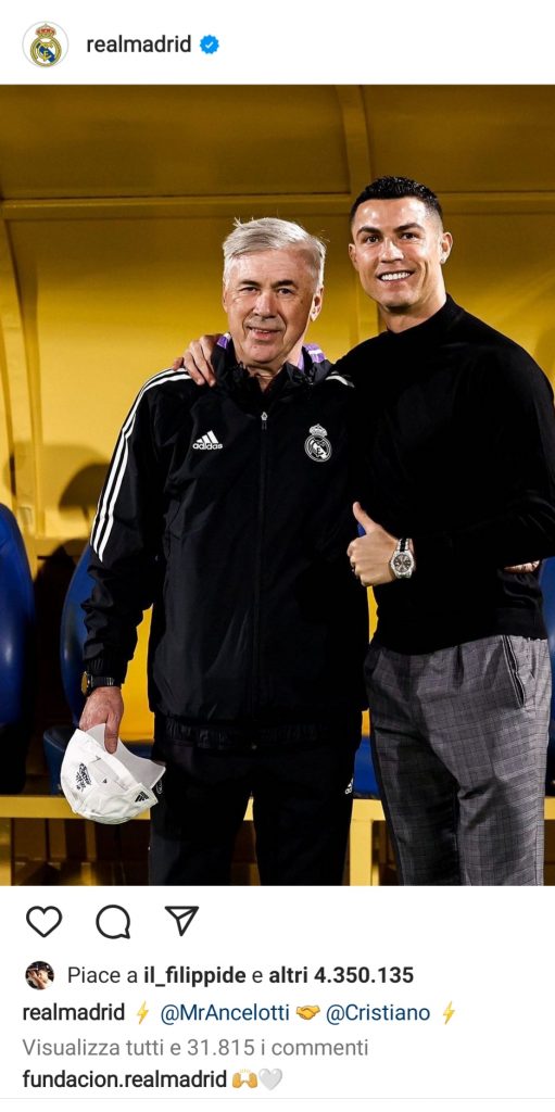 ANCELOTTI E CR7