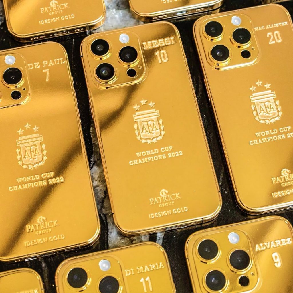 iPhone dorati - Argentina Messi