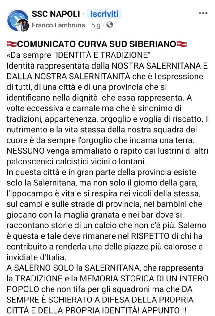 SALERNITANA NAPOLI