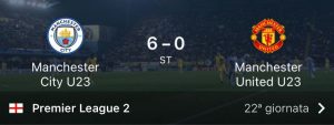 MANCHESTER DERBY GIOVANILE