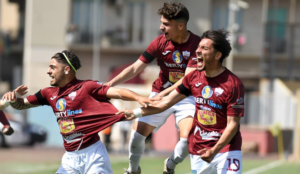 Esultanza dei giocatori del Trapani - Foto Profilo Facebook FC Trapani 1905