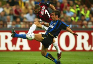 Fussball: CL 02/03, Inter Mailand - AC Mailand