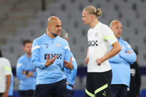 Manchester City FC Training Session And Press Conference - UEFA Champions League Final 2022/23