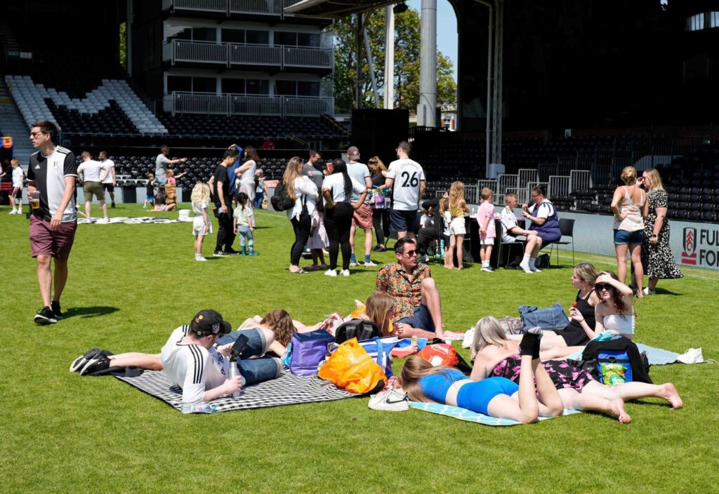 Picnic on the Pitch, Fulham Football Club, Craven Cottage, London, UK - 04 Jun 2023