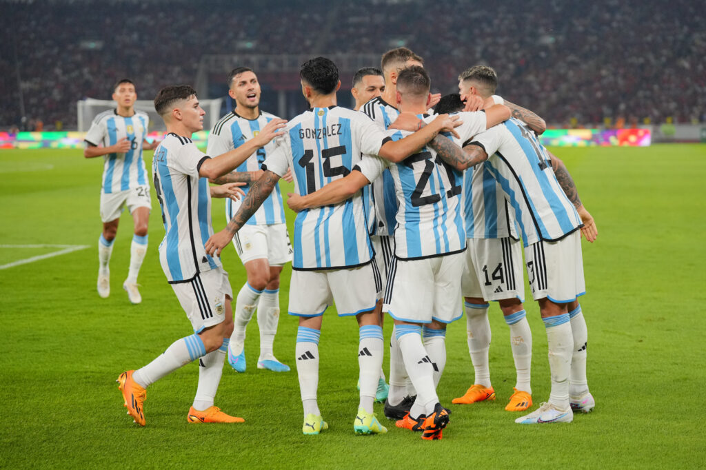 Argentina che batte l'Indonesia