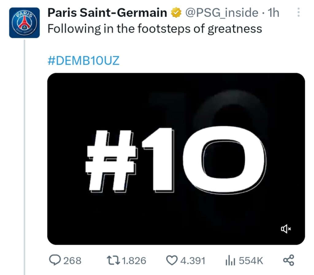 DEMBELE' PSG