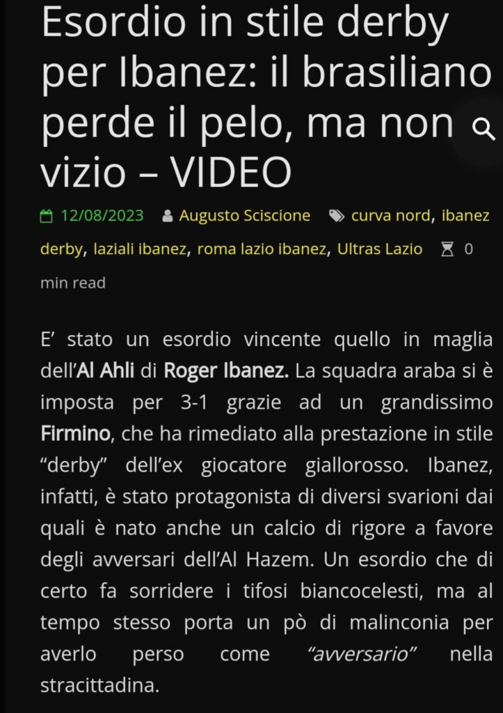 IBANEZ LAZIO