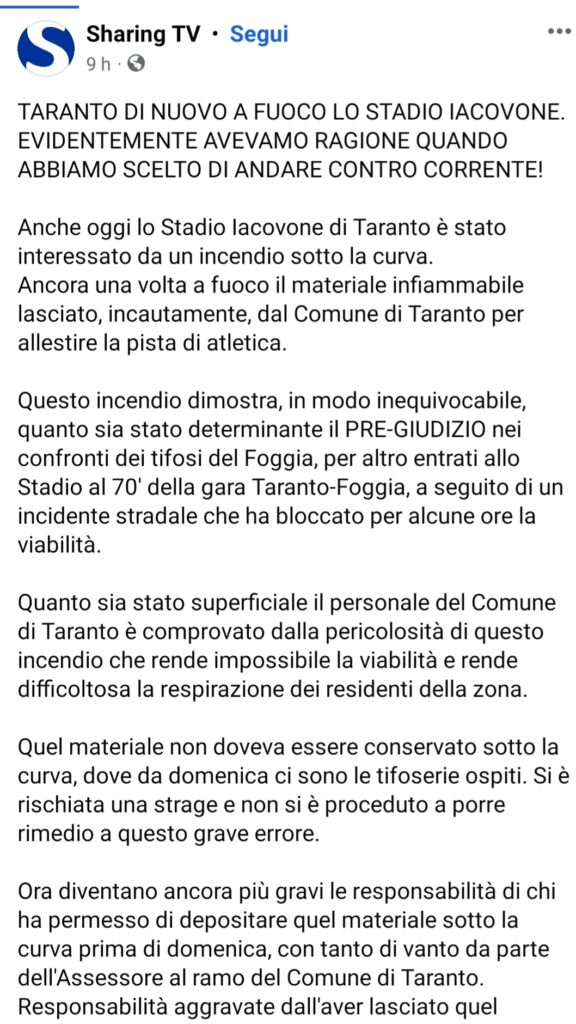 FOGGIA DERBY