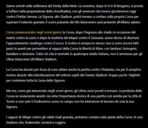 CURVA JUVE DERBY