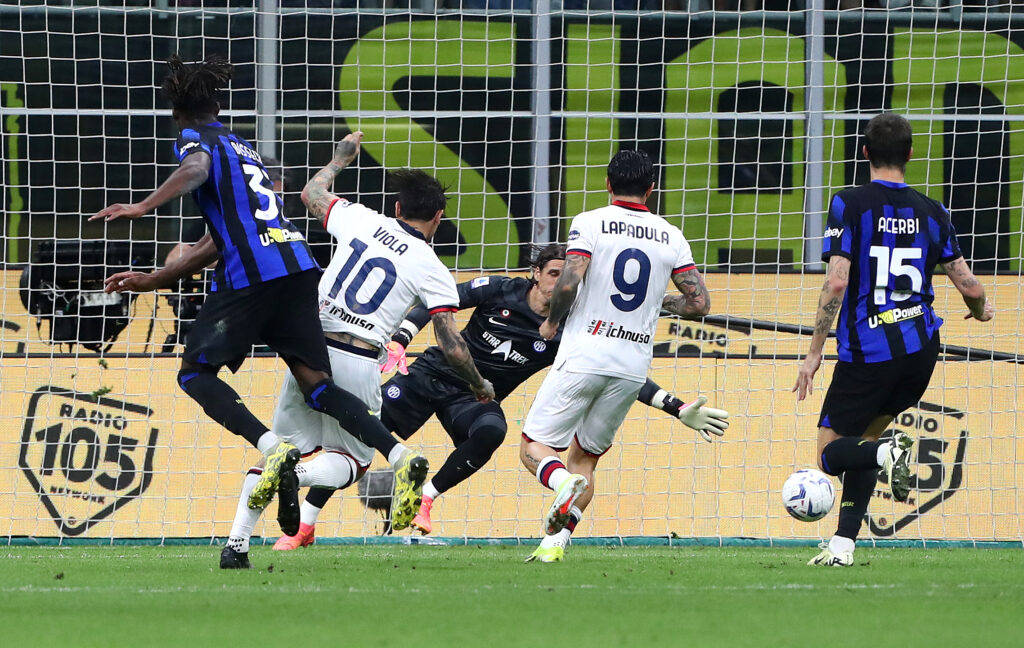 Viola in goal nella sfida tra Inter e Cagliari
