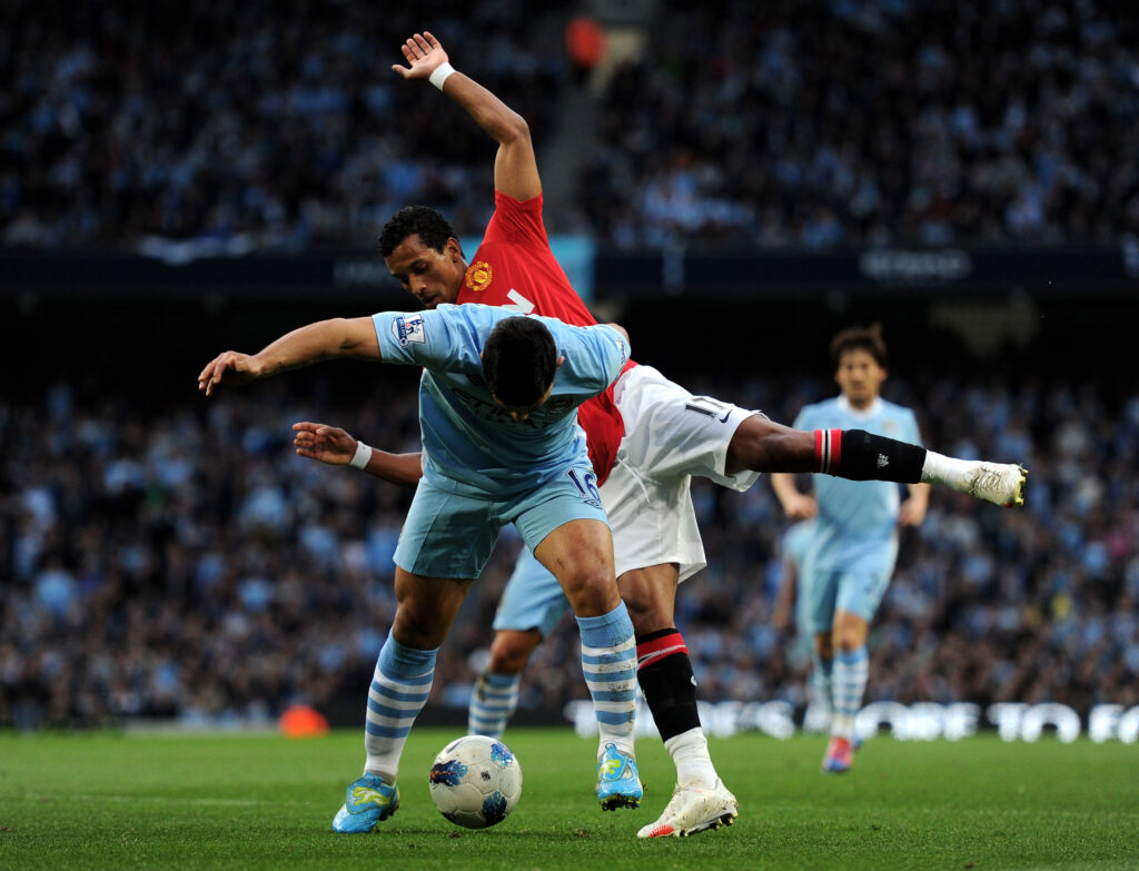 Derby di Manchester Nani e Auger