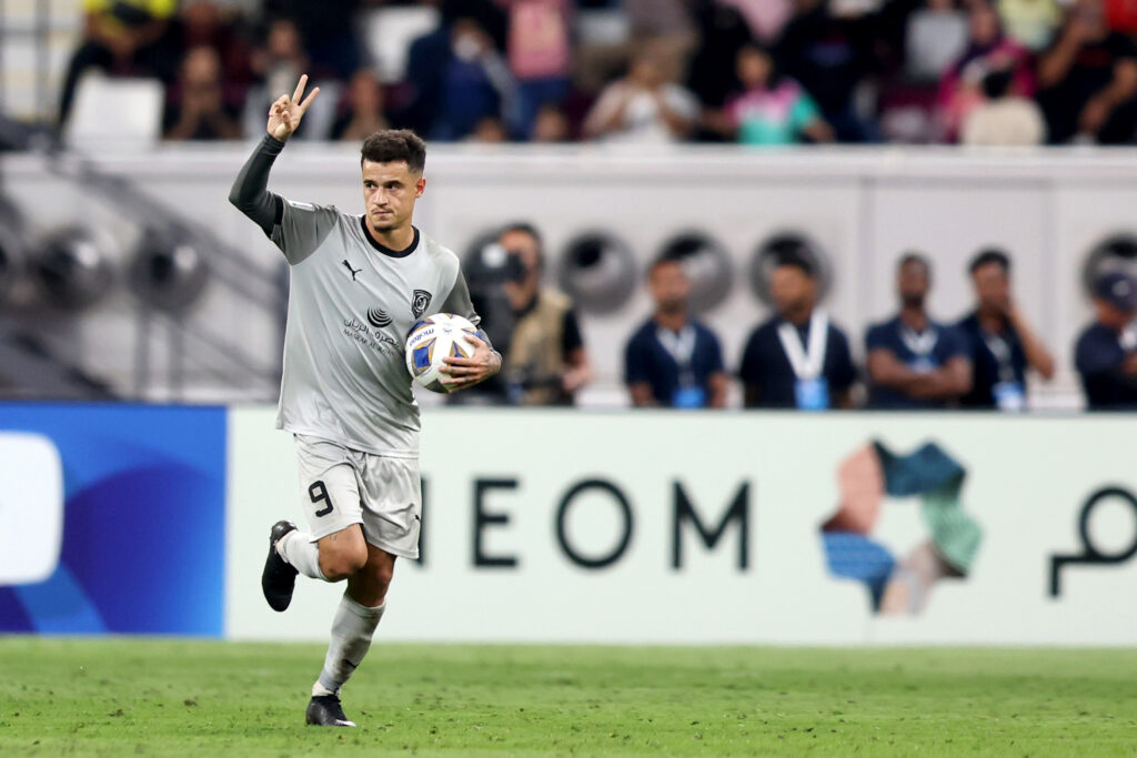 L'ex Inter Coutinho in maglia Al-Duhail.(Foto di Mohamed Farag/Getty Images)