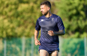 Empoli, Francesco Caputo ha deciso con una doppietta il test in famiglia. (Foto tratta da Account X Empoli Football Club Official