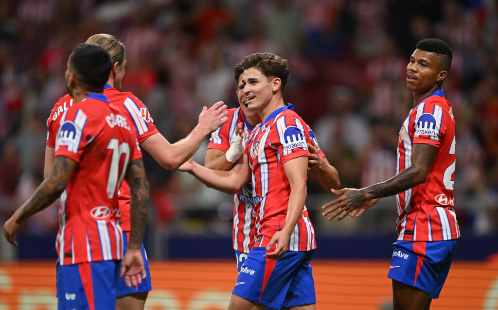 Esultanza Julian Alvarez, Atletico Madrid