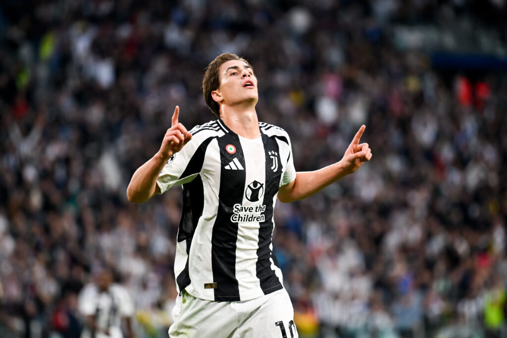 Yildiz con la maglia della Juventus