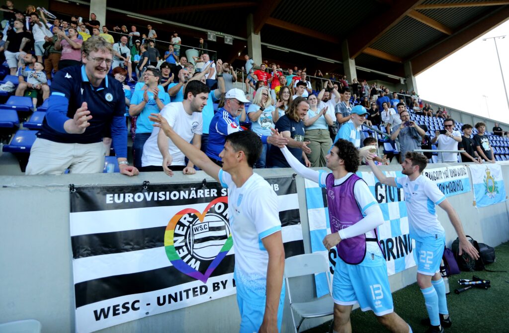 Tifosi San Marino a Gibilterra