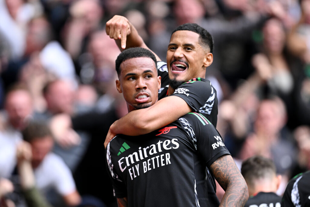 Gabriel dell'Arsenal insieme a William Saliba