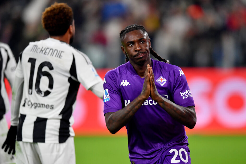 Moise Kean, 24 anni, attaccante della Fiorentina