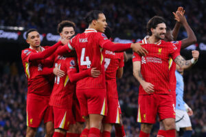 La squadra festeggia il gol di Szoboszlai-Getty Images