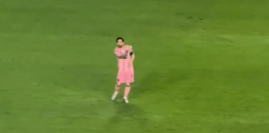 Messi esulta in onore di Djokovic (Fonte Video Account X Messi World)
