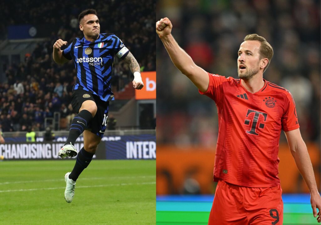Kane contro Lautaro in Bayern Monaco-Inter
