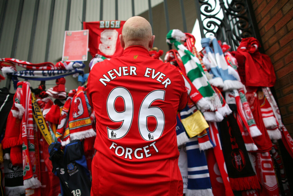 A Memorial Is Held For The 20th Anniversary Of The Hillsborough Tragedy