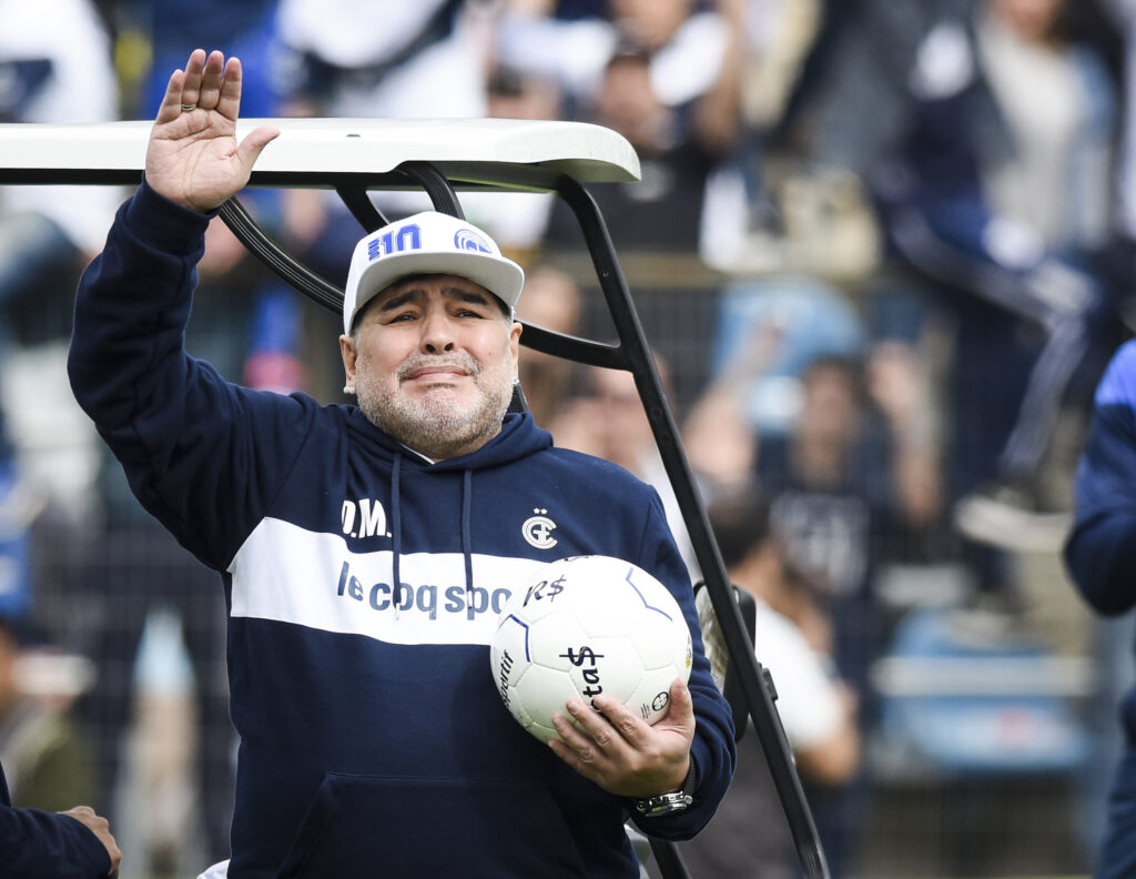 Gimnasia y Esgrima La Plata Unveils New Coach Diego Maradona